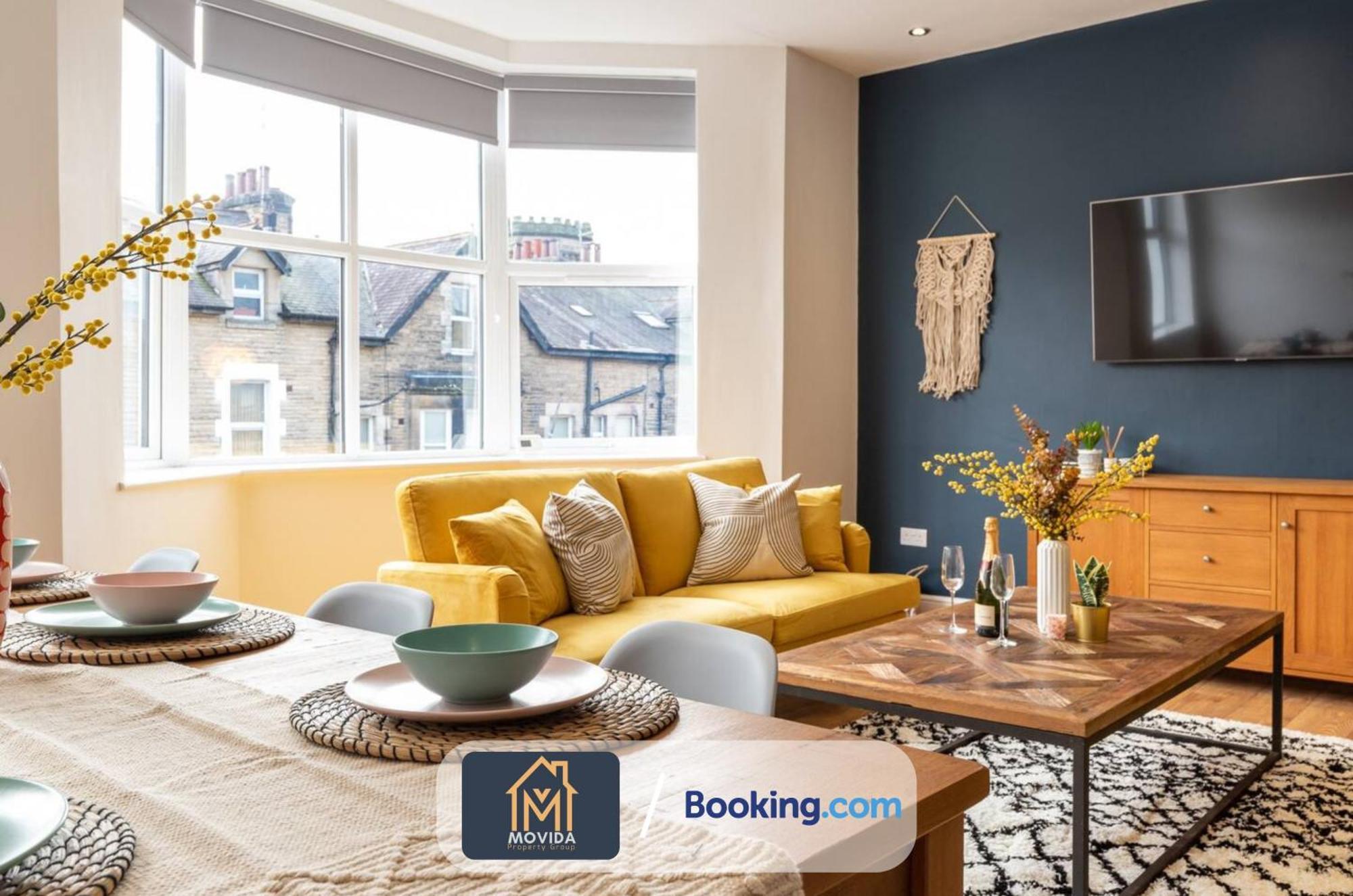 Central Elegant Three Bed Duplex By Movida Property Group Short Lets & Serviced Accommodation Harrogate Exteriör bild