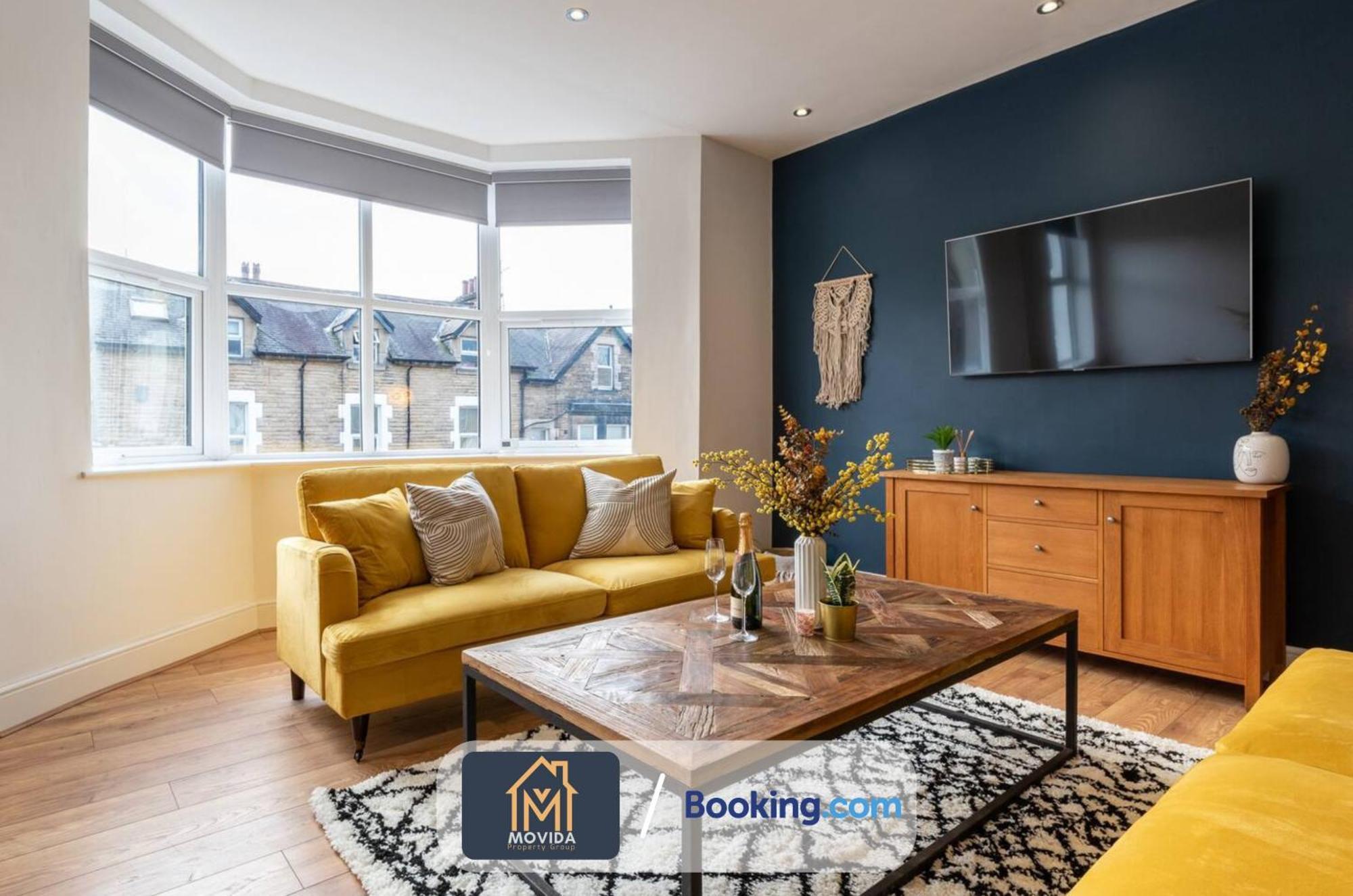 Central Elegant Three Bed Duplex By Movida Property Group Short Lets & Serviced Accommodation Harrogate Exteriör bild